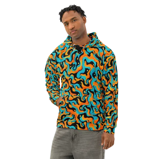 Voltage Wave on a Cotton Hoodie