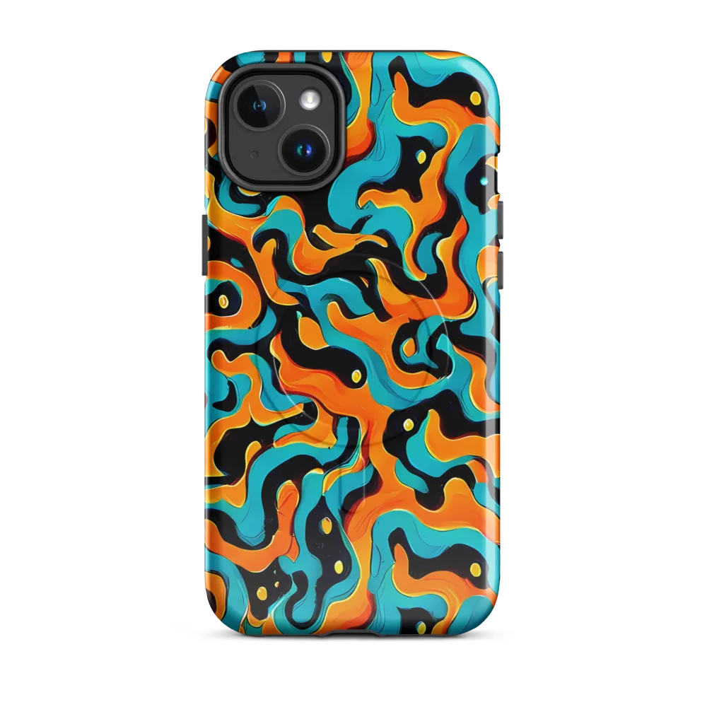 Voltage Wave on MagSafe Tough Case for iPhone® — Front