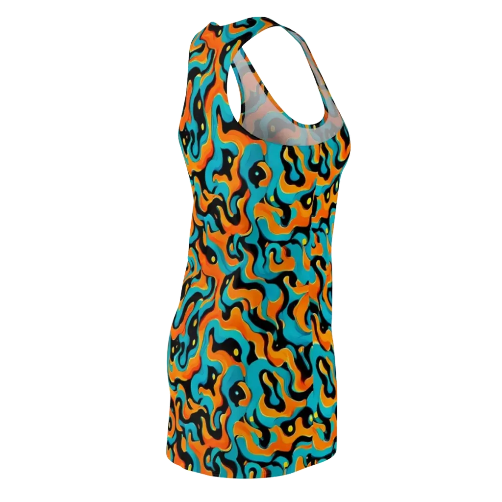 Voltage Wave on Racerback Dress — Back Side