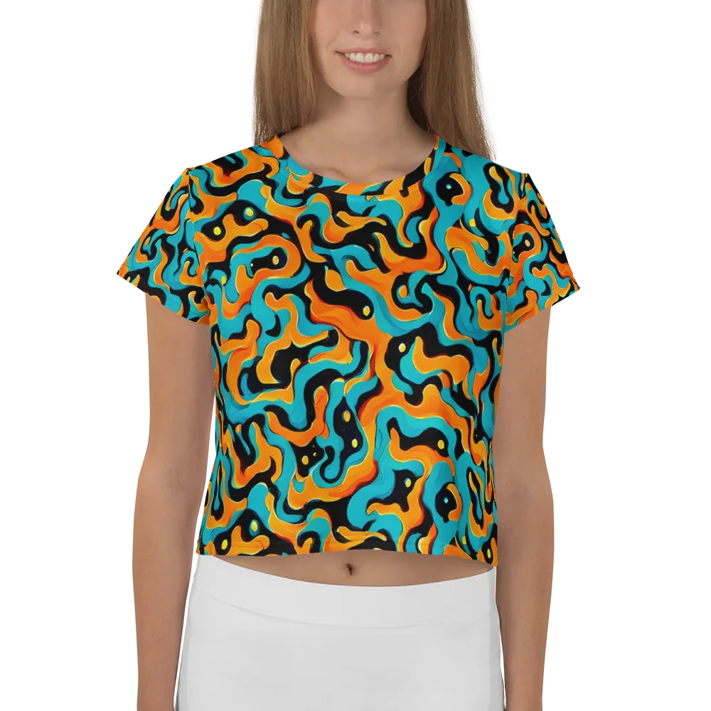 Voltage Wave on Crop Tee — Front