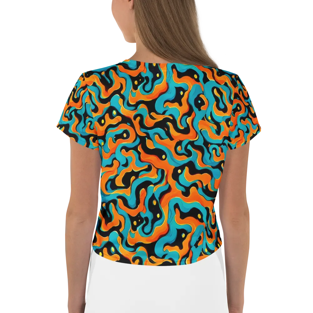 Voltage Wave on Crop Tee — Back