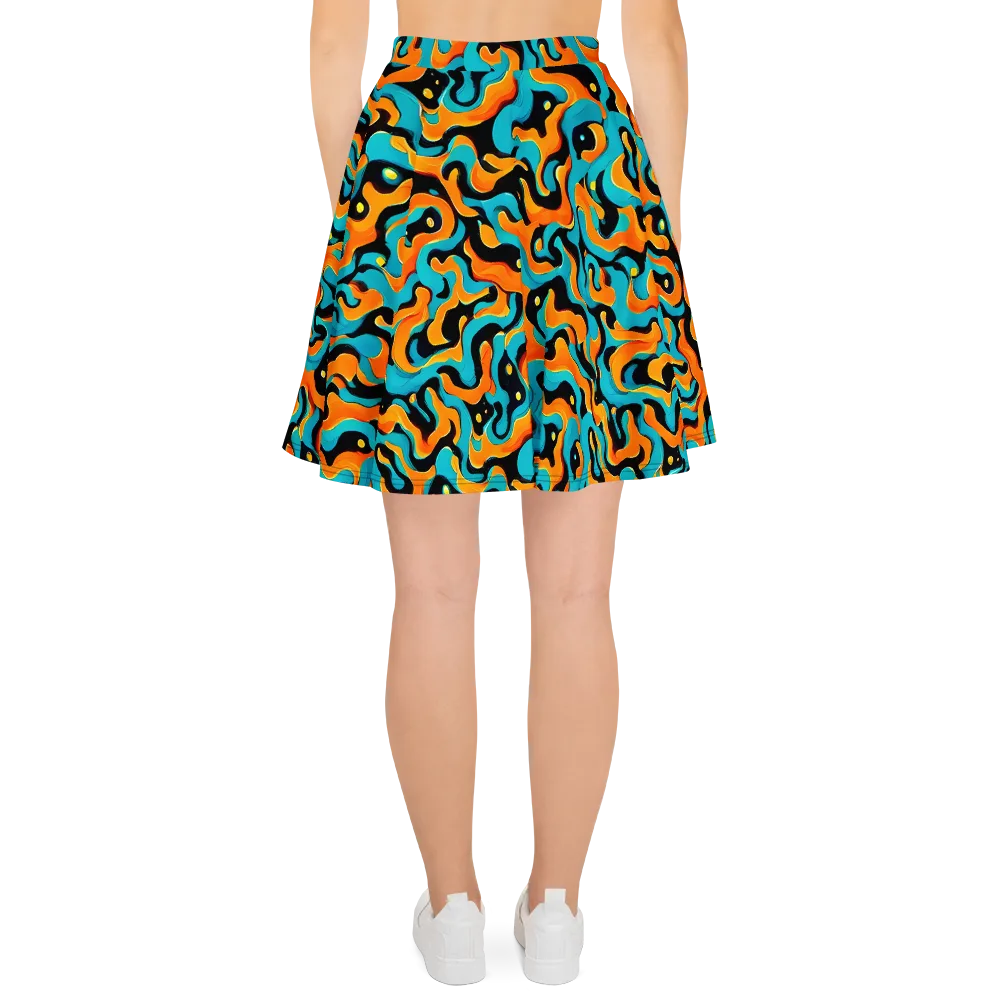 Voltage Wave on Skater Skirt — Back