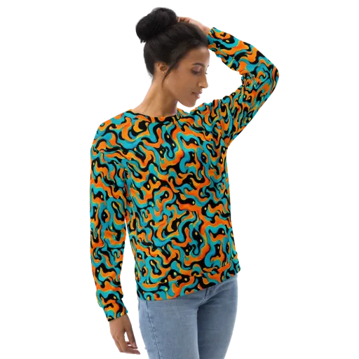 Voltage Wave on a Sweatshirt