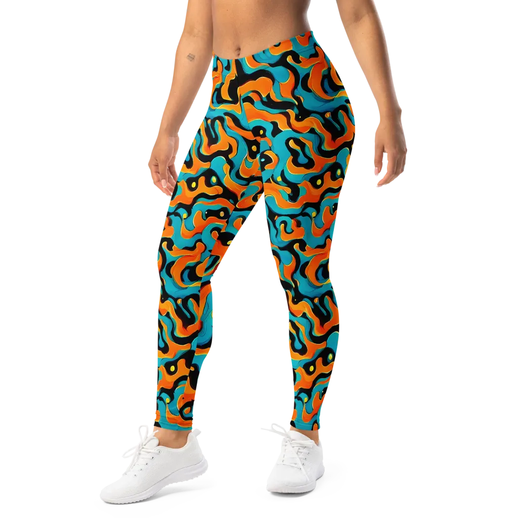 Voltage Wave on Leggings — Left Front