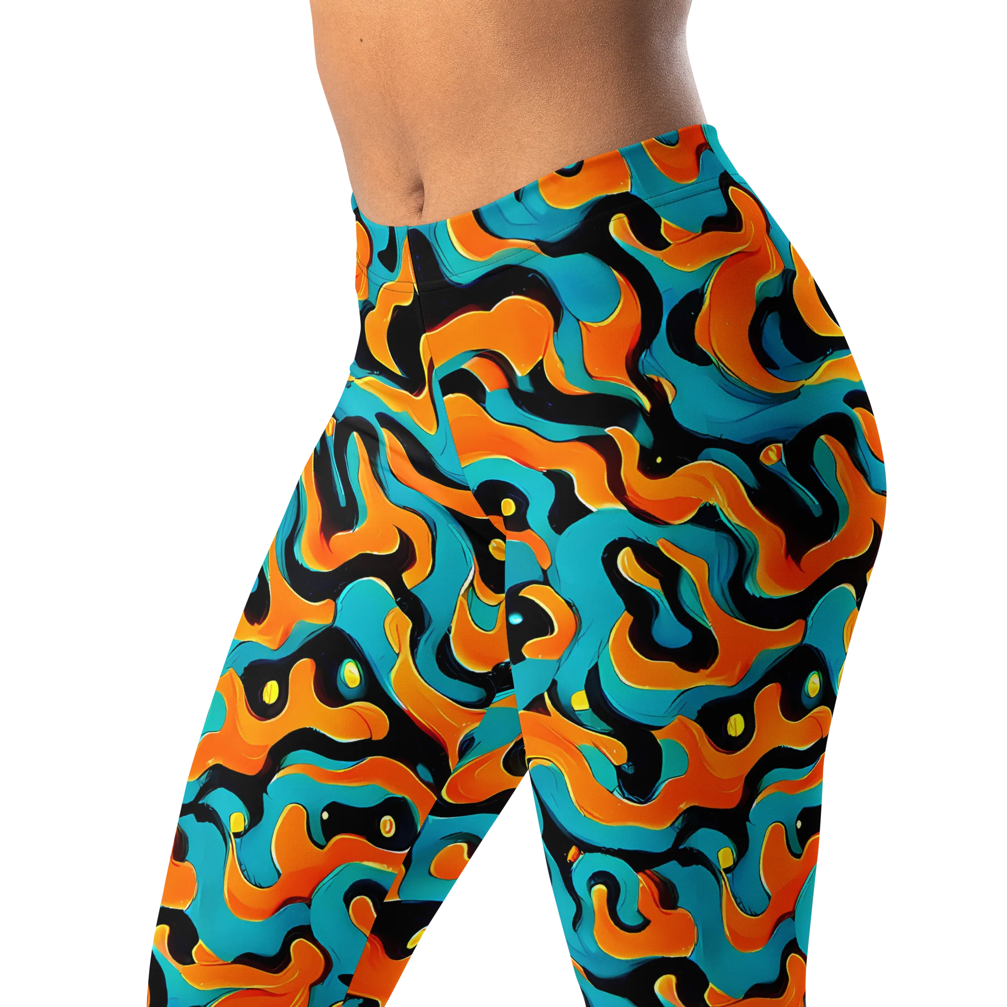 Voltage Wave on Leggings — Left Front