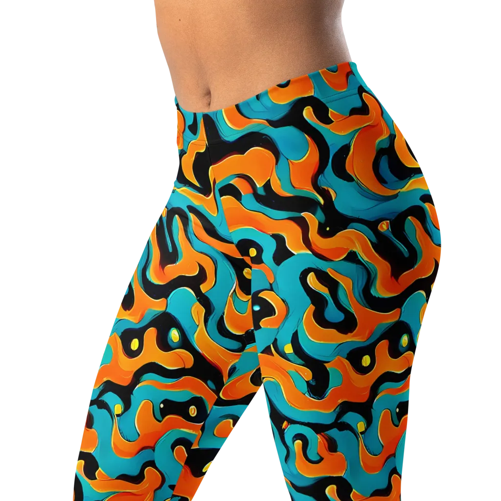 Voltage Wave on Leggings — Left Front