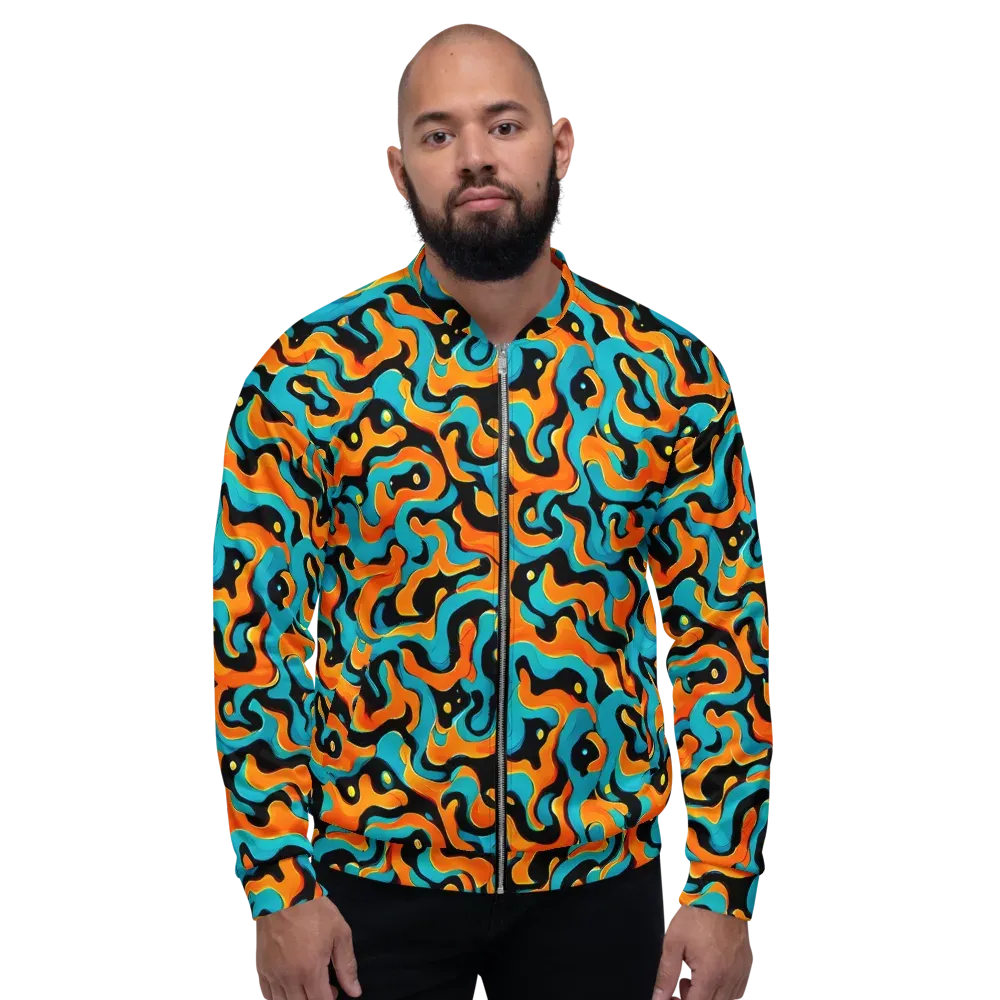 Voltage Wave on Bomber Jacket — Front