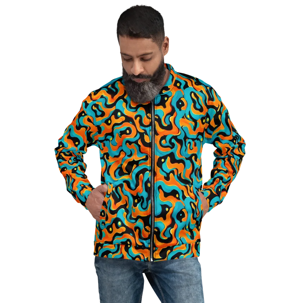 Voltage Wave on Bomber Jacket — Front