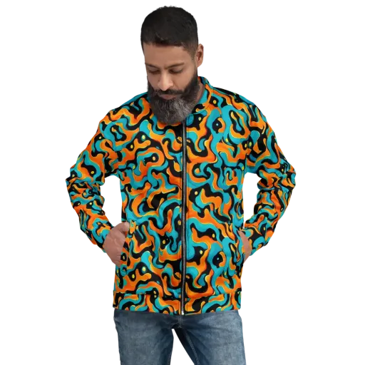 Voltage Wave on a Bomber Jacket