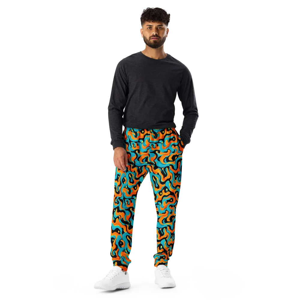 Voltage Wave on Men's Joggers — Front