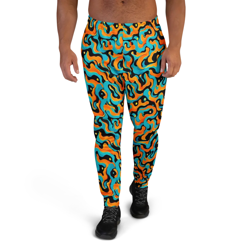 Voltage Wave on Men's Joggers — Front