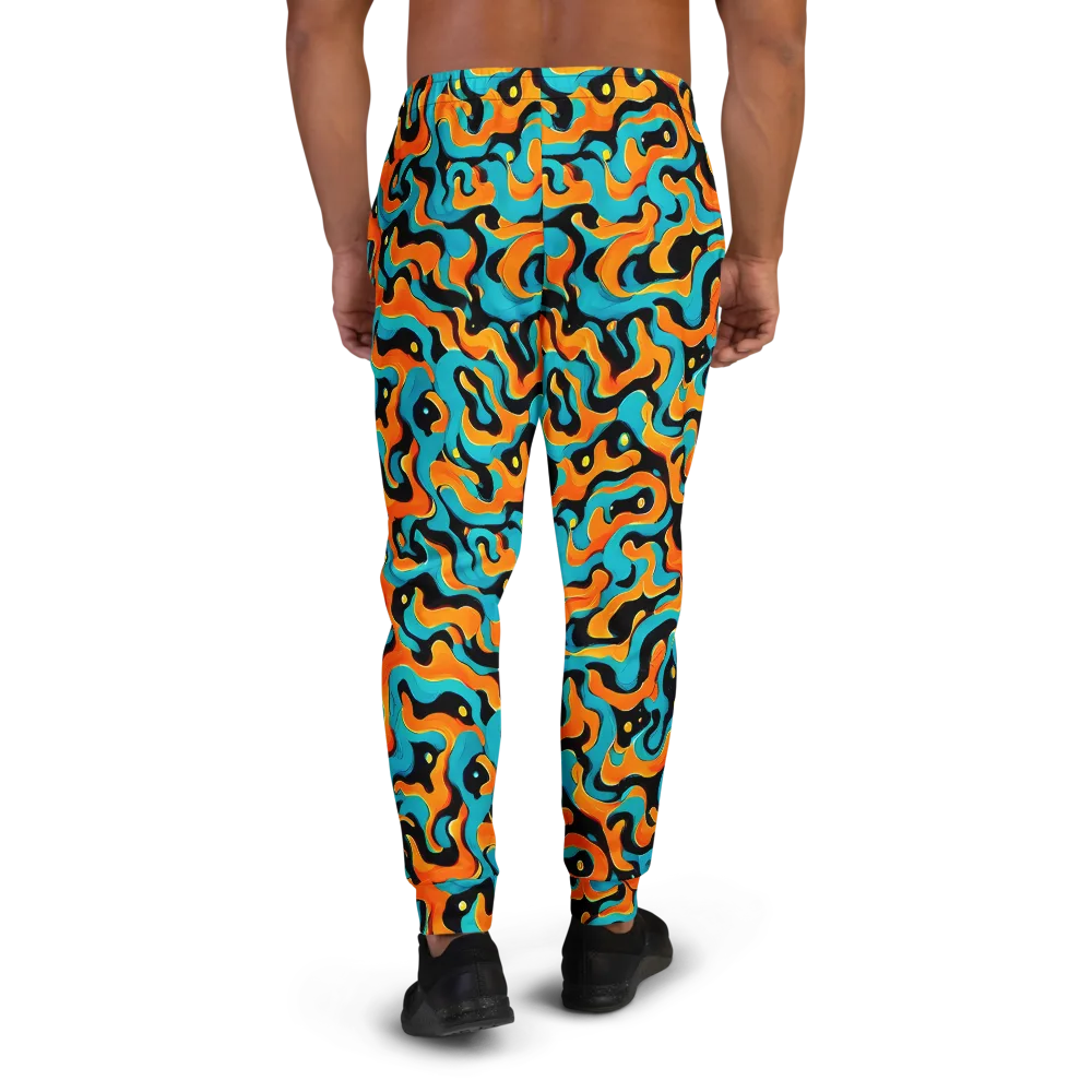 Voltage Wave on Men's Joggers — Back