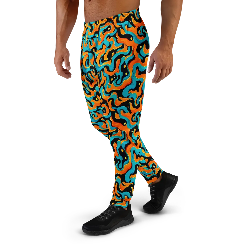 Voltage Wave on Men's Joggers — Left