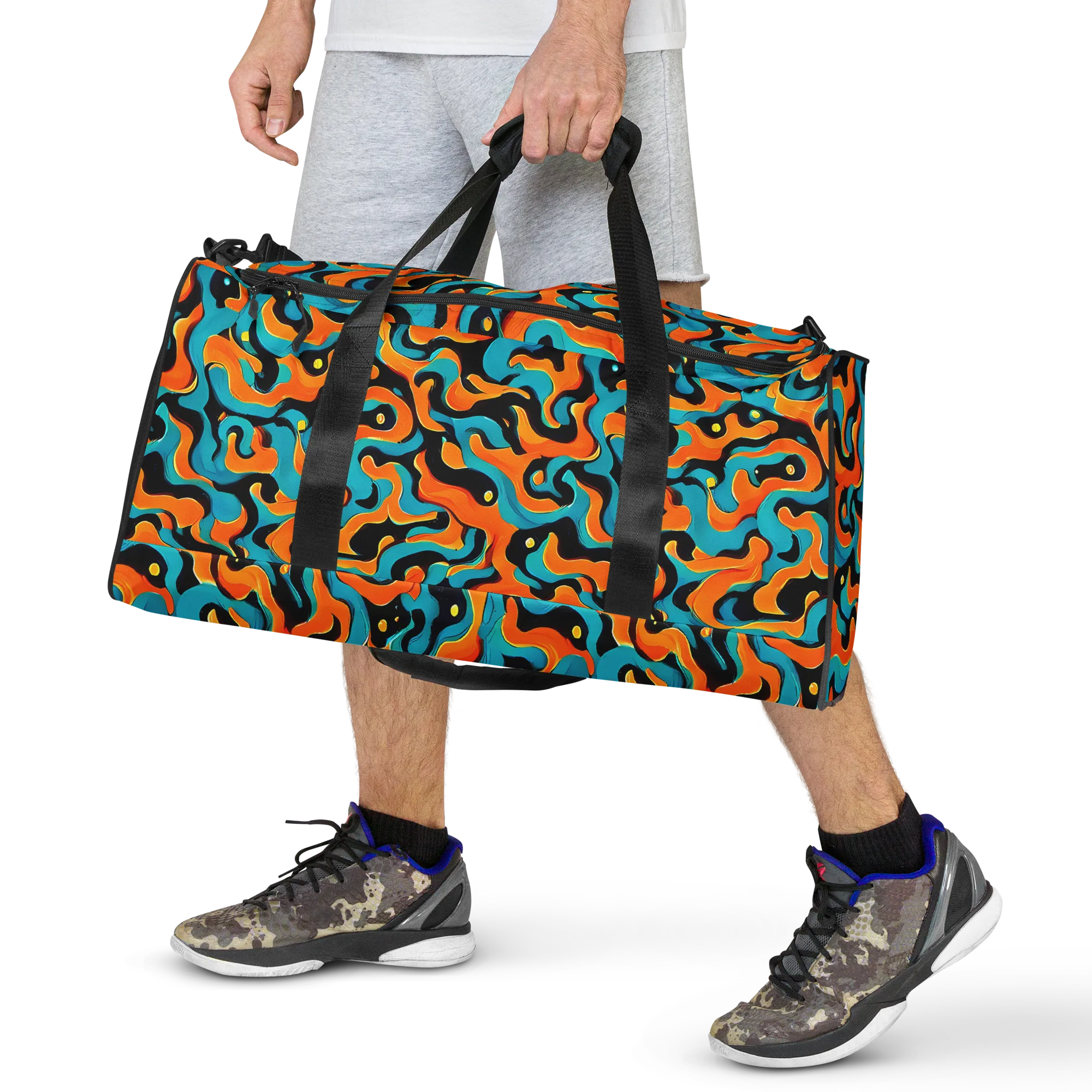 Voltage Wave on Duffle Bag — Front