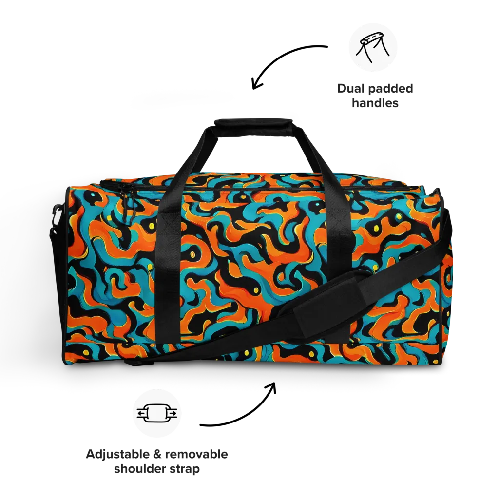 Voltage Wave on Duffle Bag — Front