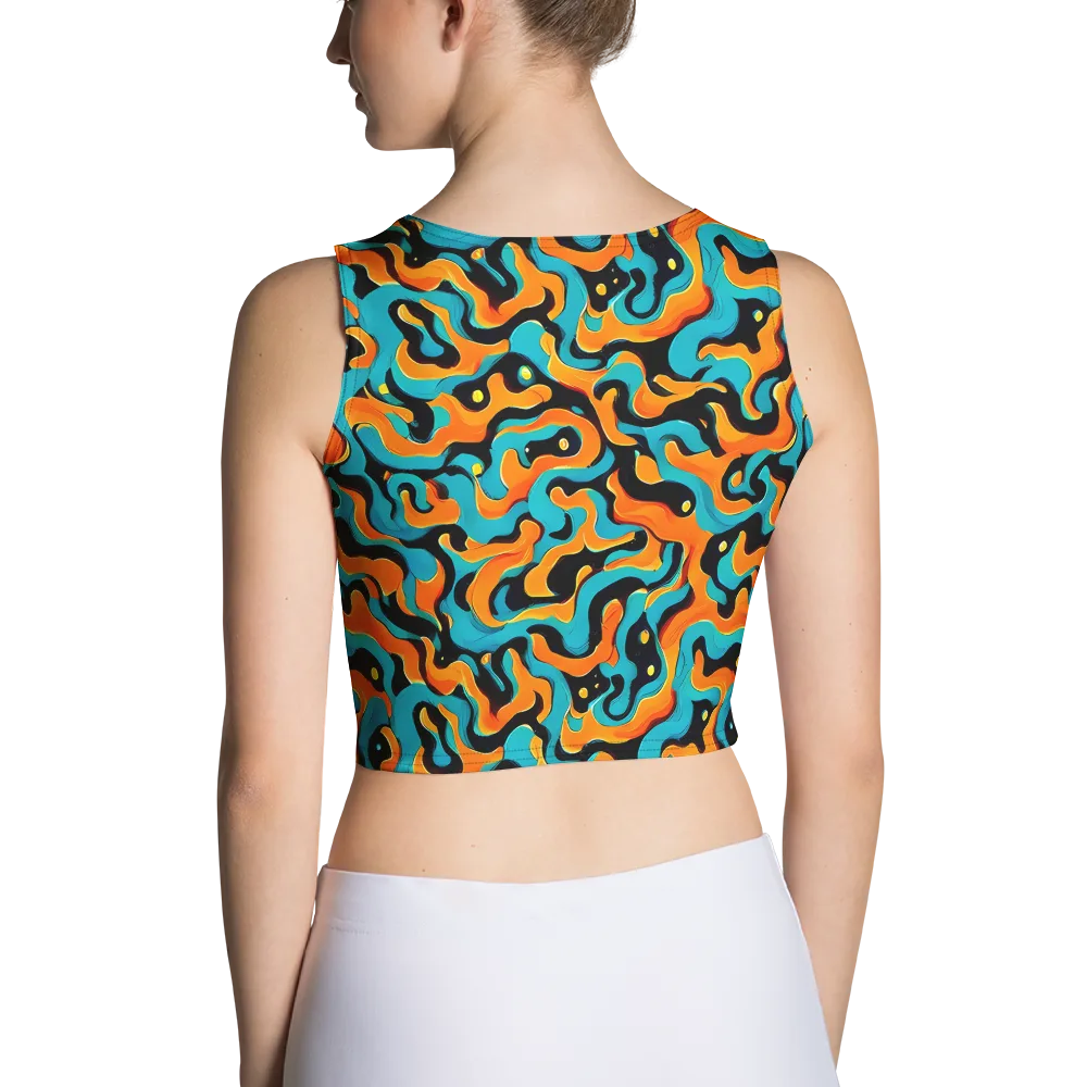 Voltage Wave on Crop Top — Back