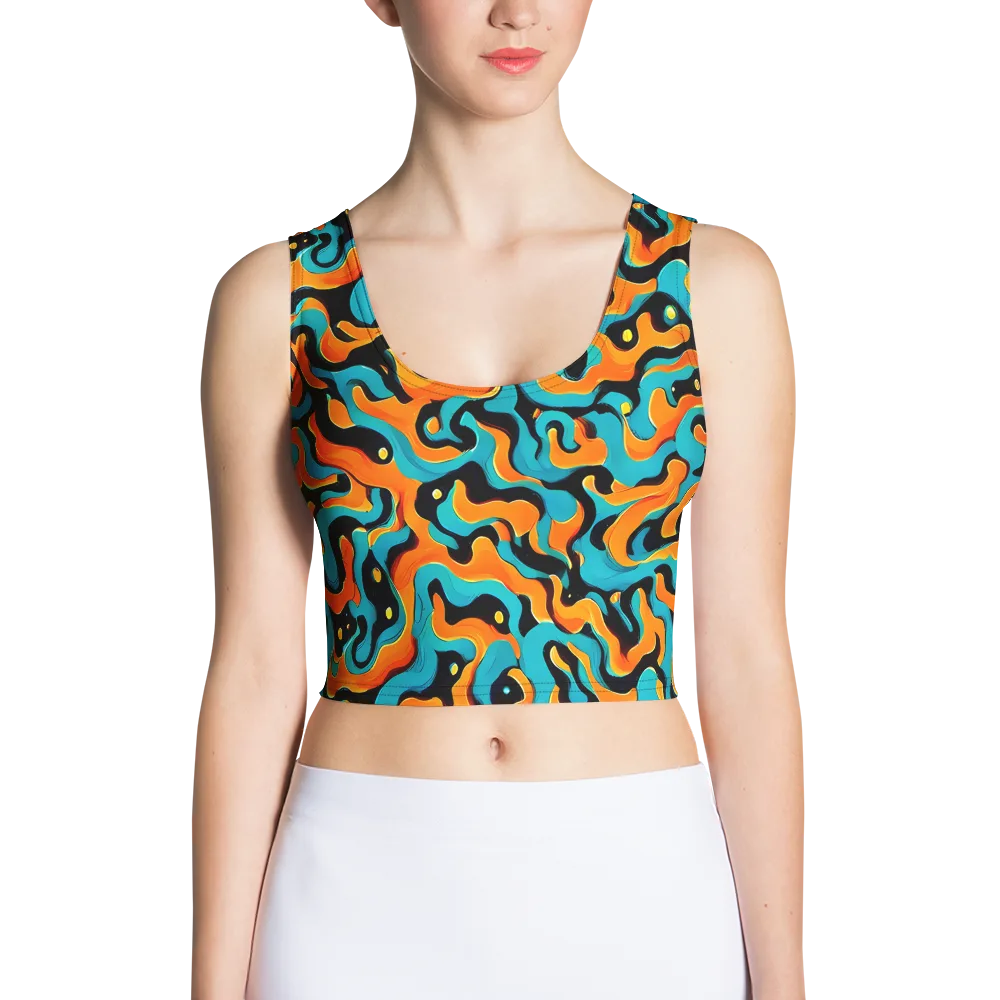 Voltage Wave on Crop Top — Front