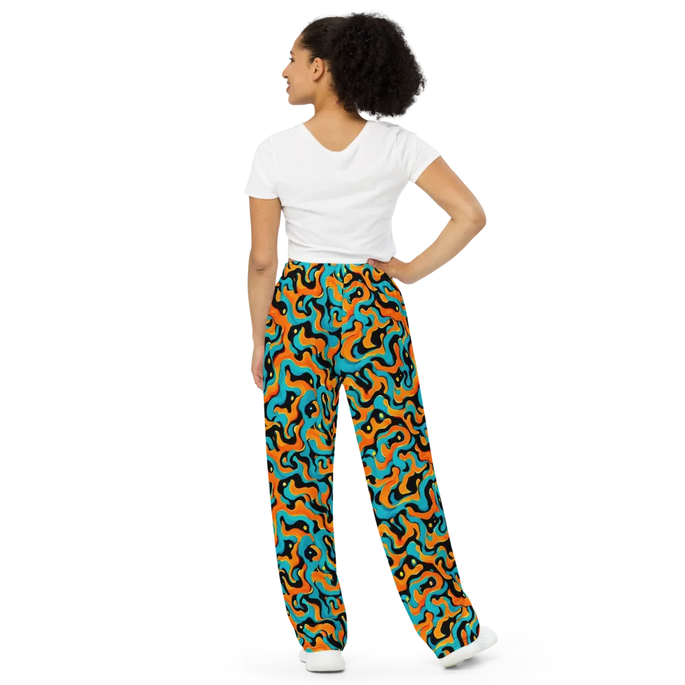 Voltage Wave on Wide-Leg Pants — Back