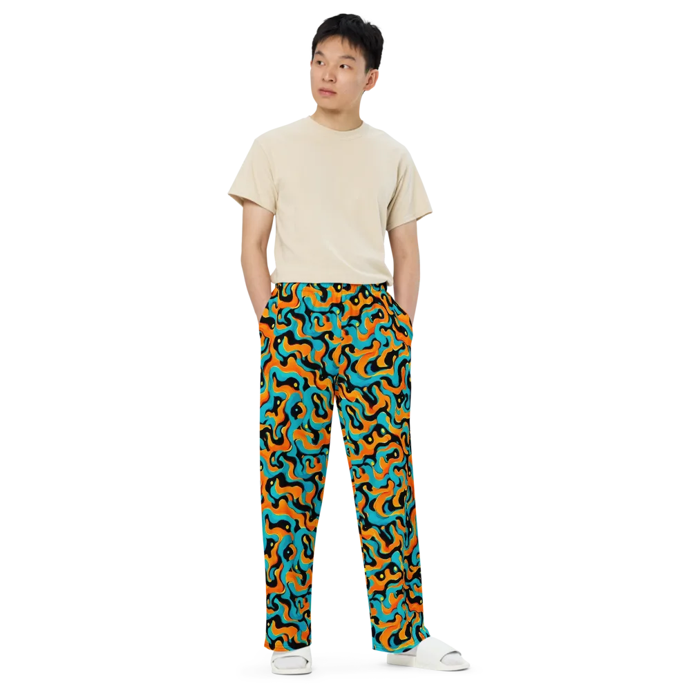 Voltage Wave on Wide-Leg Pants — Front