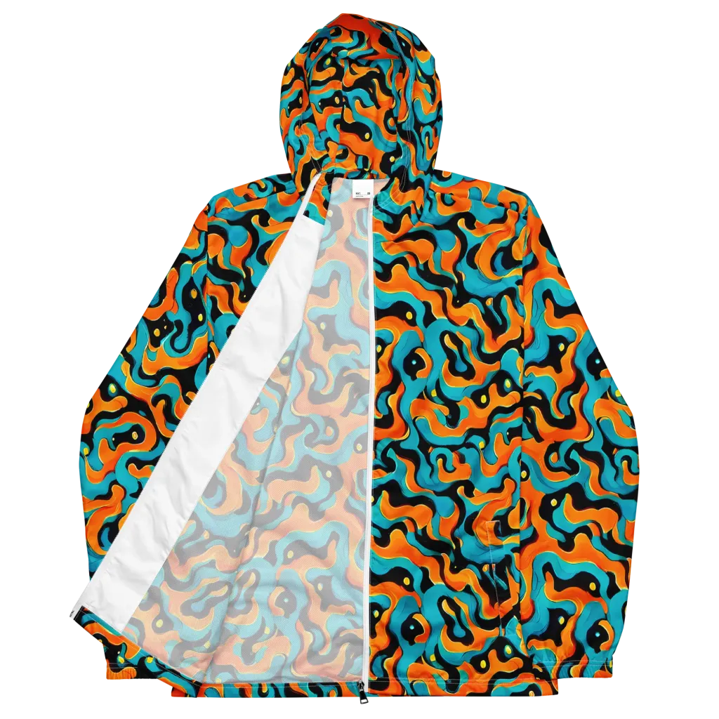 Voltage Wave on Men's Windbreaker — Front