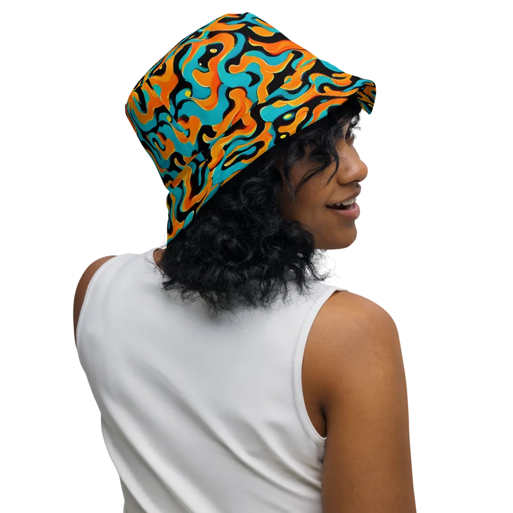 Voltage Wave on Reversible Bucket Hat — Right Outside