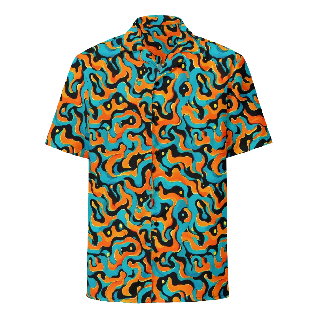 Voltage Wave on Button Shirt — Front
