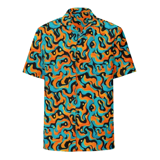 Voltage Wave on a Button Shirt