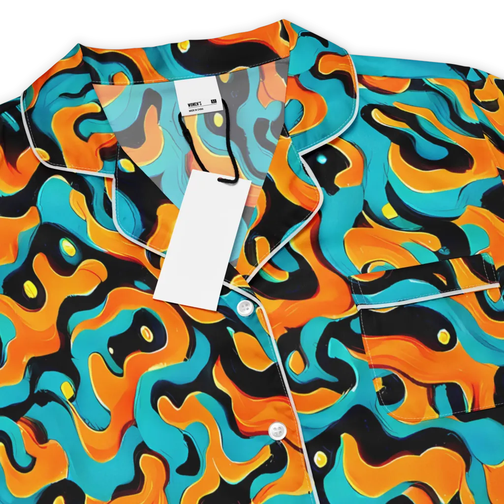 Voltage Wave on Women's Short Sleeve Pajama Top — Product details