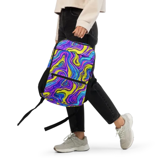 Vivid Whirl on a Utility Backpack