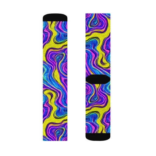 Vivid Whirl on a Socks
