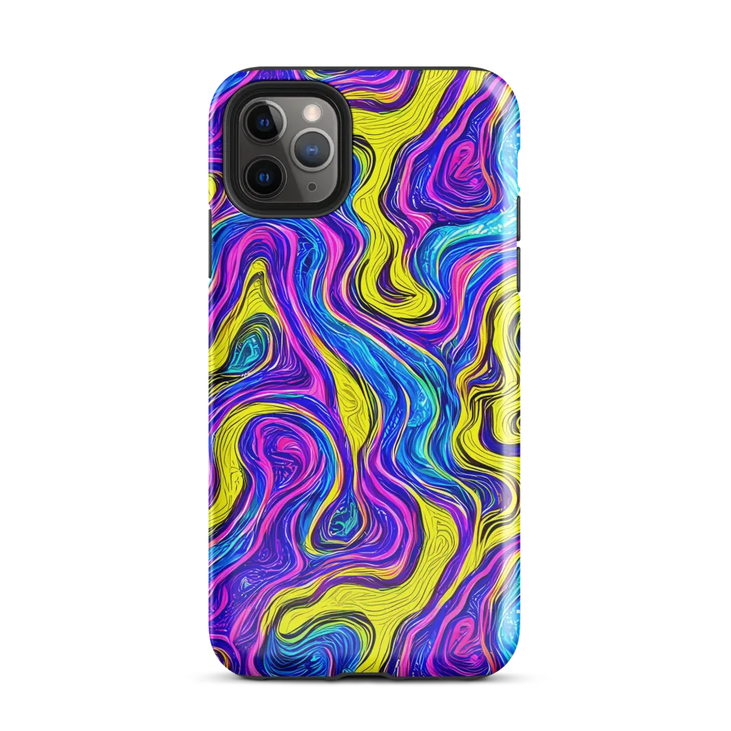 Vivid Whirl on Tough Case for iPhone® — Front