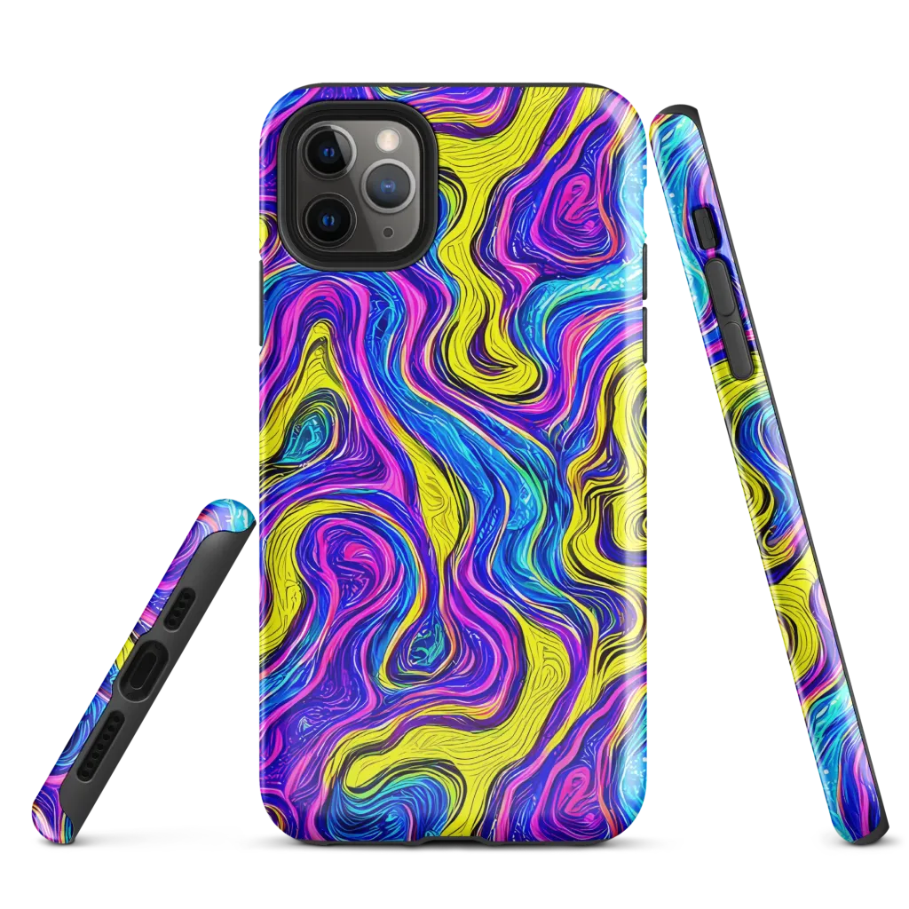Vivid Whirl on Tough Case for iPhone® — Front
