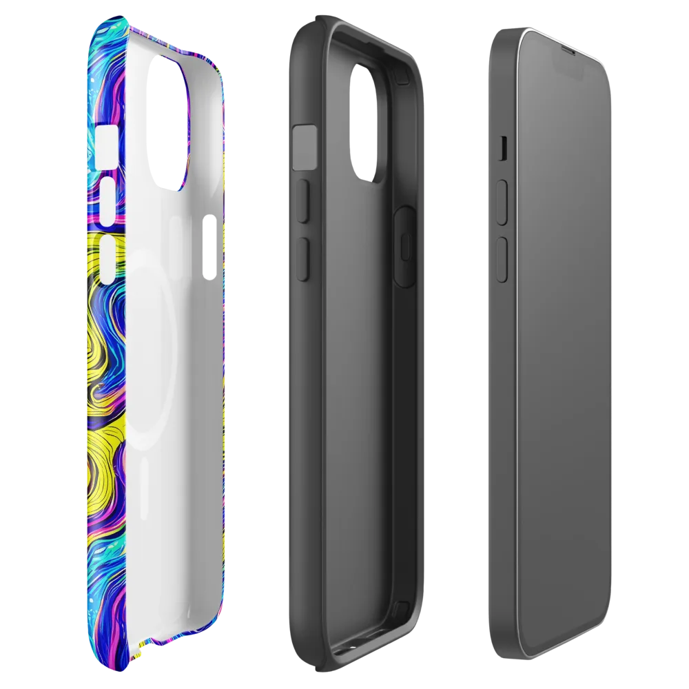 Vivid Whirl on MagSafe Tough Case for iPhone® — Front