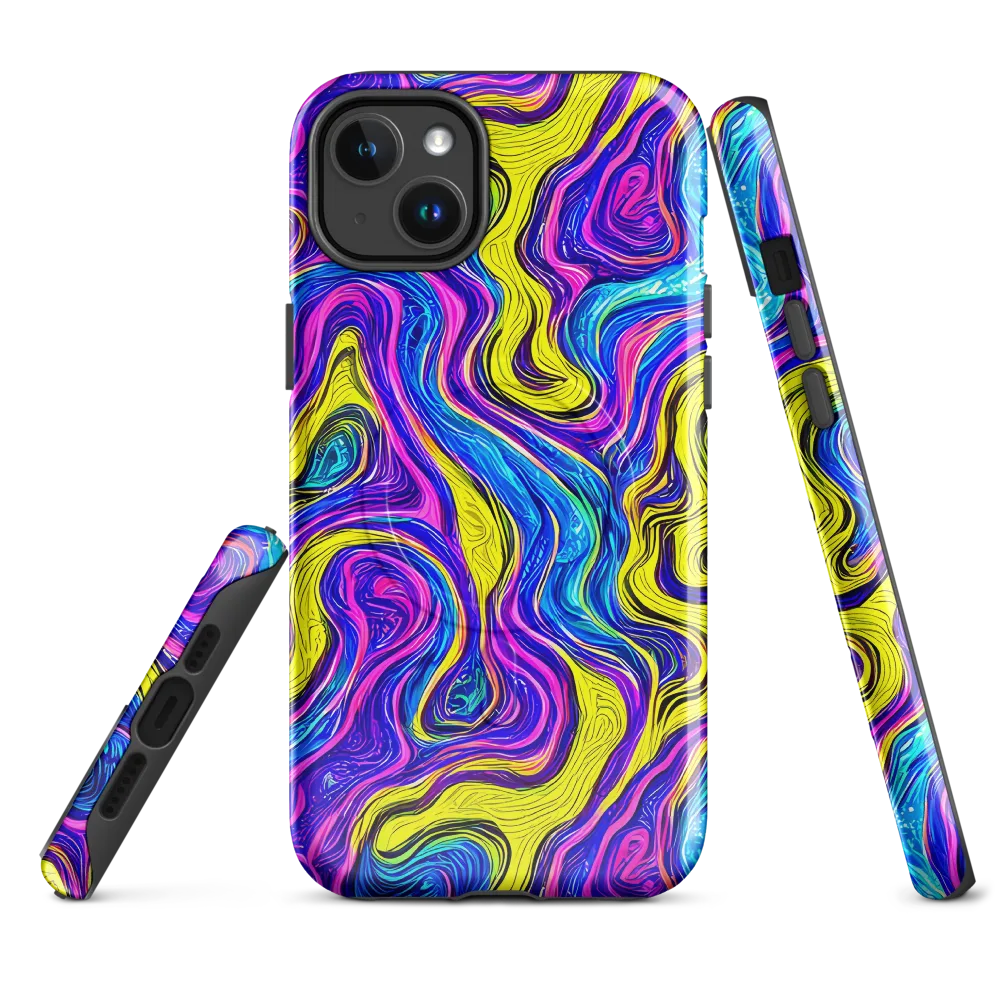 Vivid Whirl on MagSafe Tough Case for iPhone® — Front