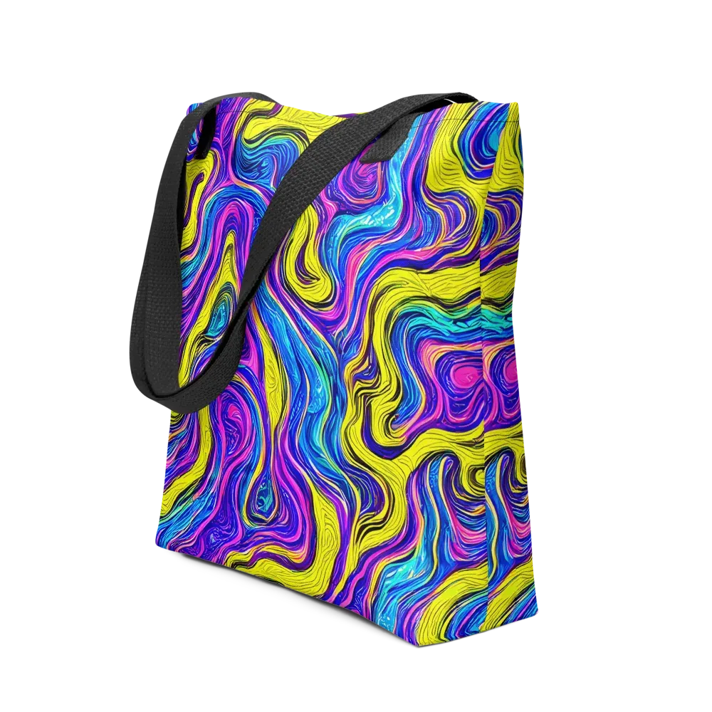 Vivid Whirl on Tote Bag — Front