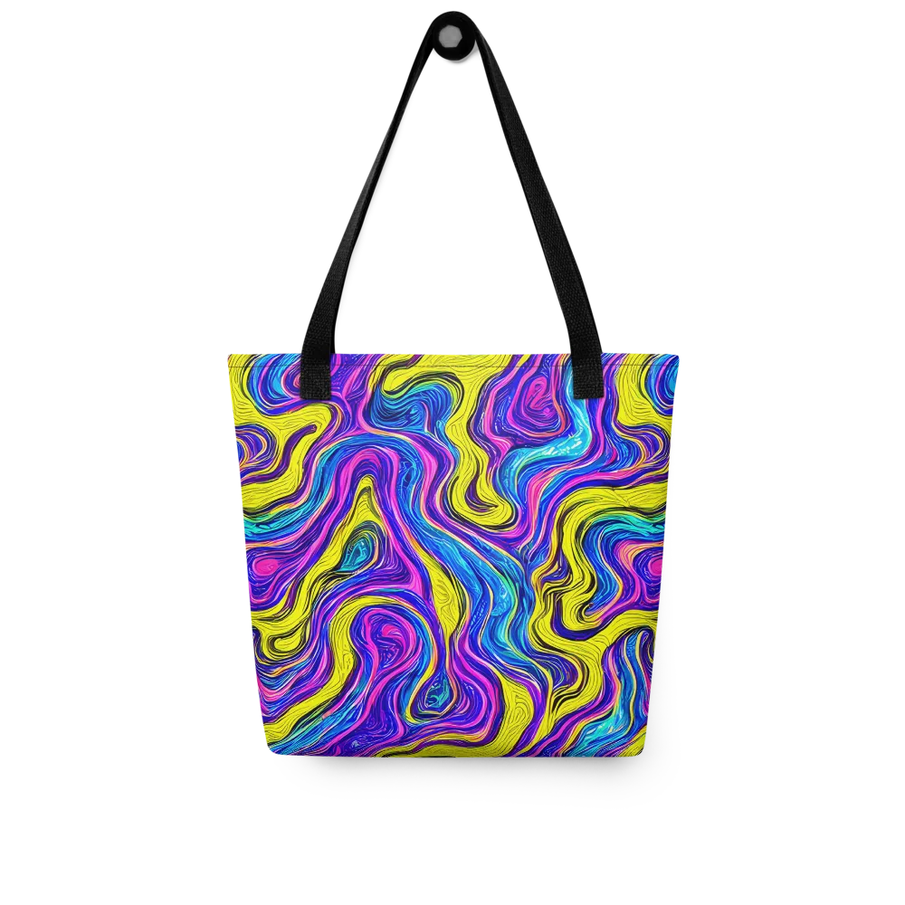 Vivid Whirl on Tote Bag — Front