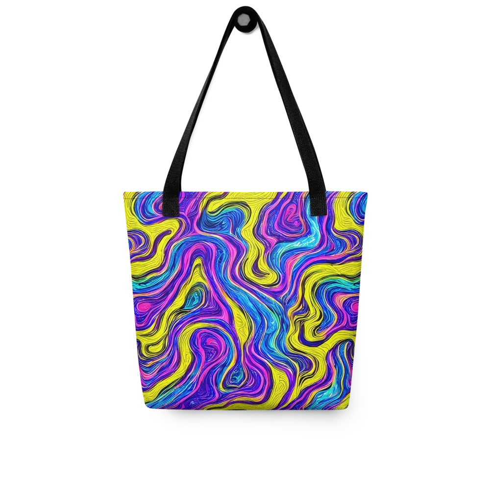 Vivid Whirl on Tote Bag — Front