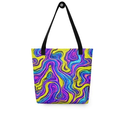 Vivid Whirl on a Tote Bag