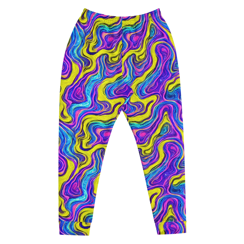Vivid Whirl on Men's Joggers — Front