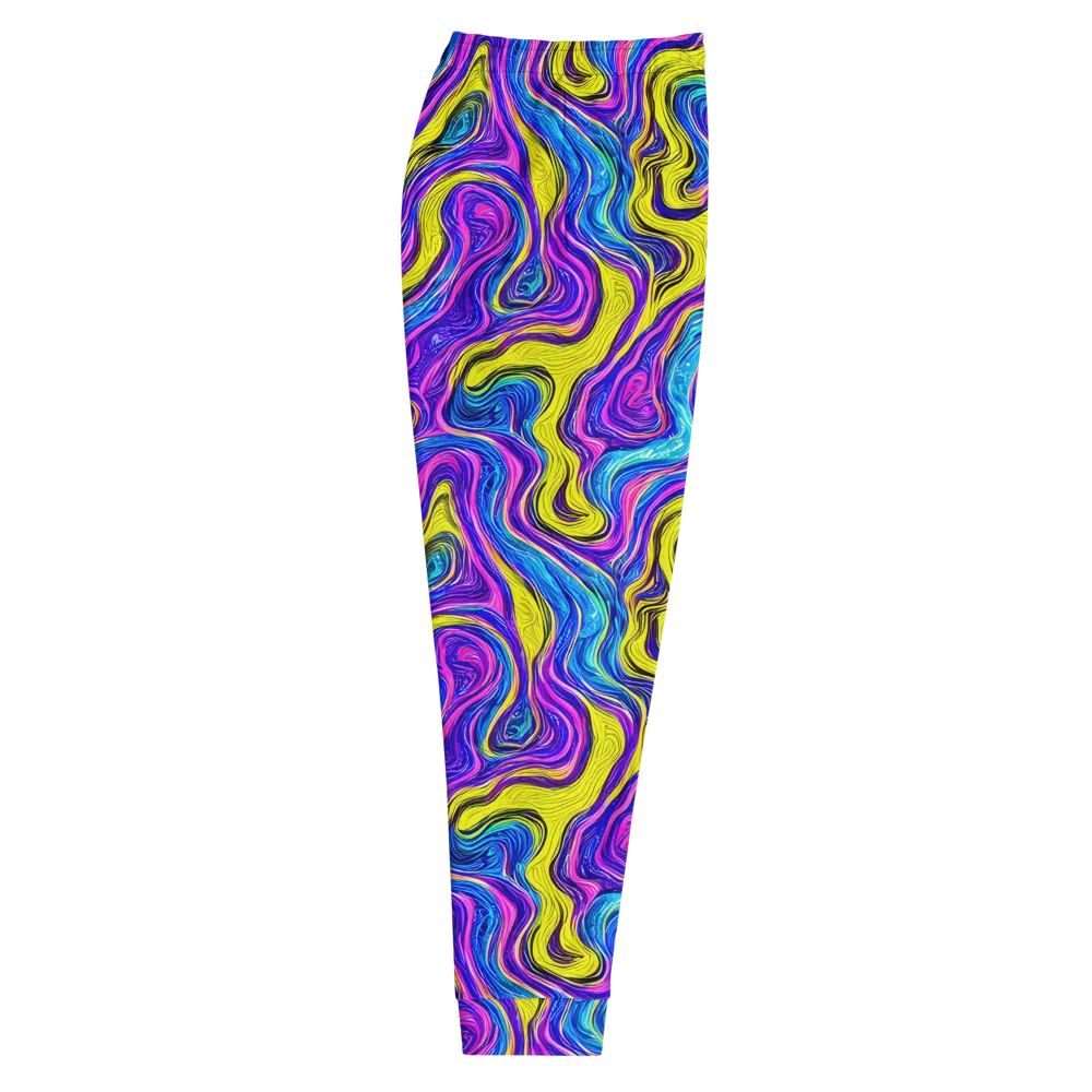 Vivid Whirl on Men's Joggers — Right