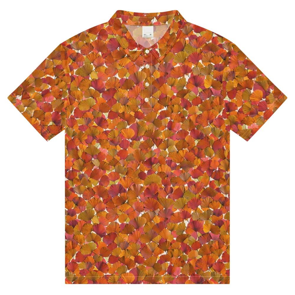 Autumn Fanfall on Men's Slim Fit Polo Shirt — Front