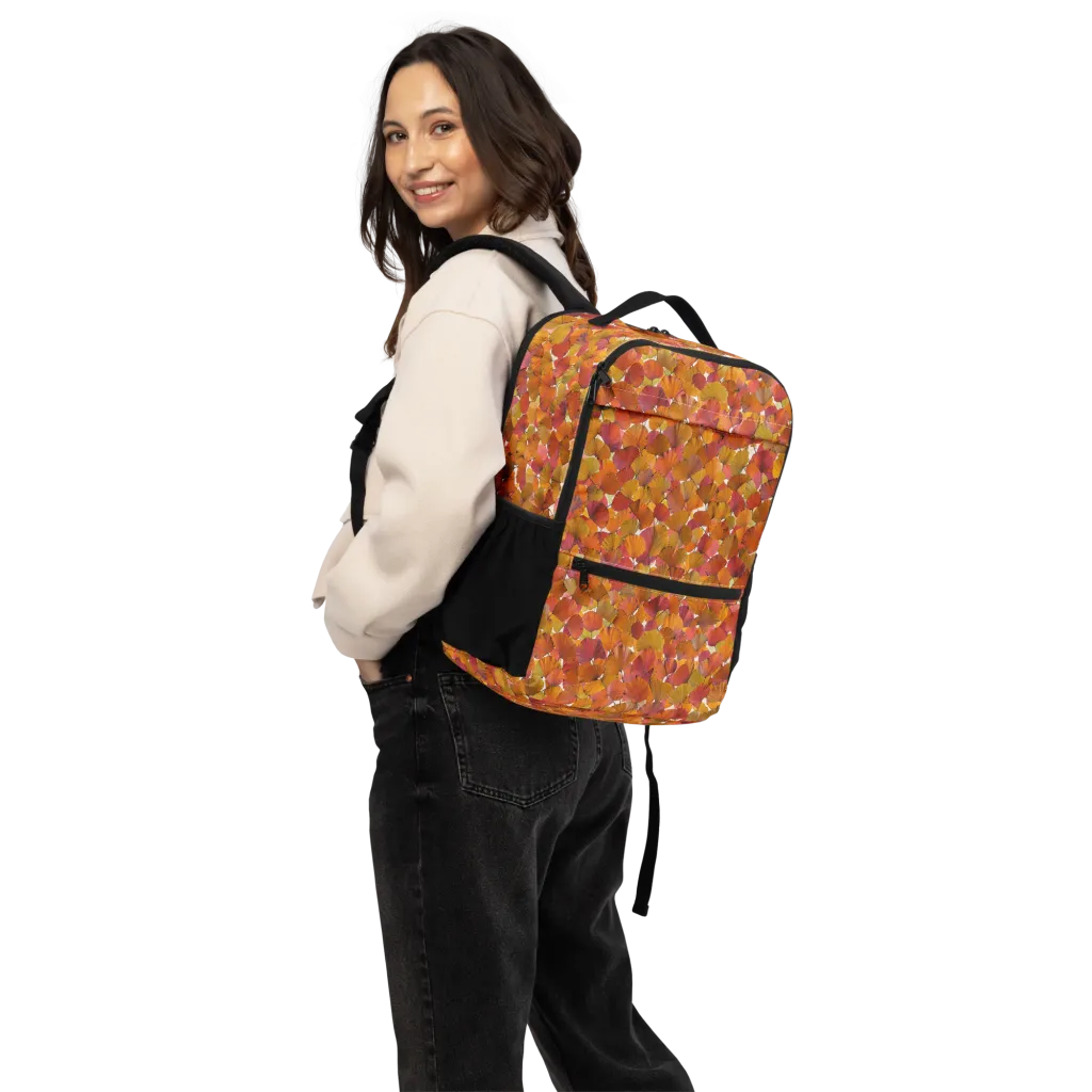 Autumn Fanfall on Utility Backpack — Back
