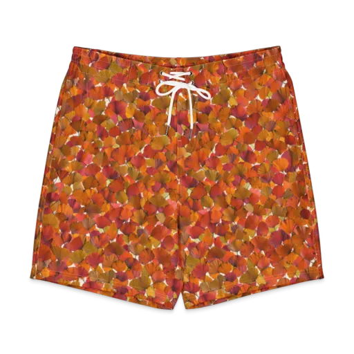 Autumn Fanfall on a Men's Board Shorts