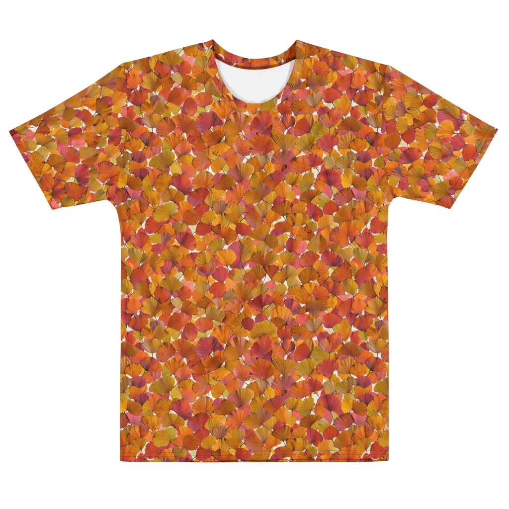Autumn Fanfall on Men's Cotton Crew Neck T-Shirt — Front