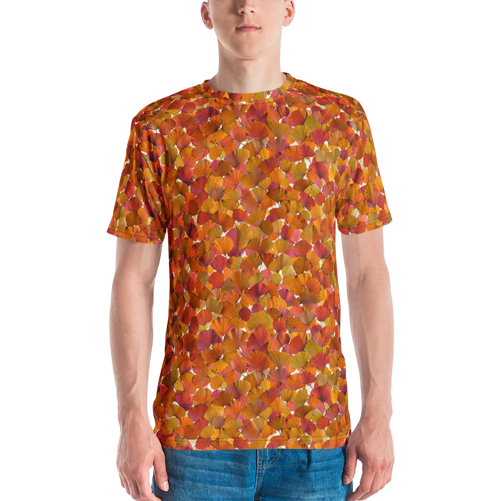 Autumn Fanfall on Men's Crew Neck T-Shirt — Front