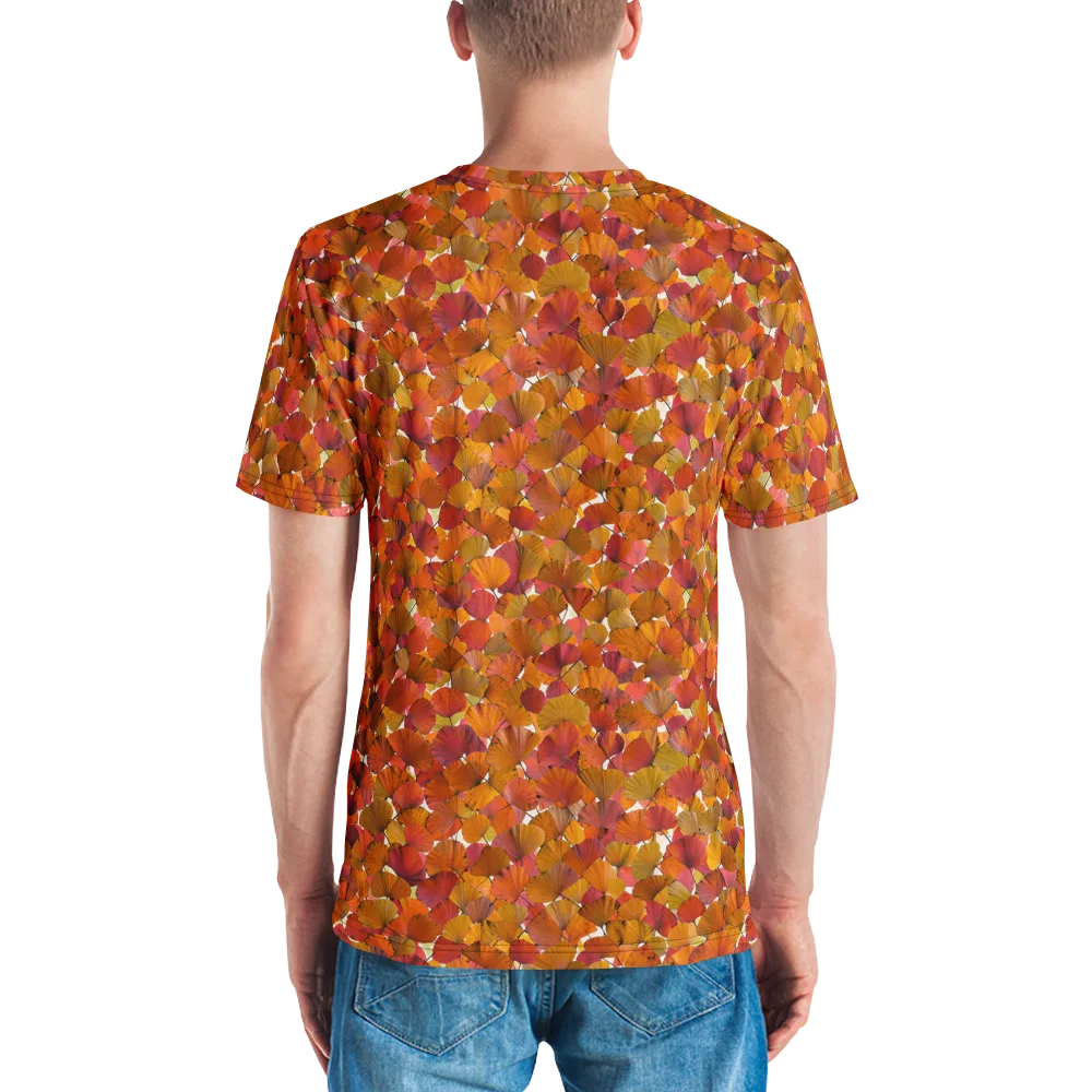 Autumn Fanfall on Men's Crew Neck T-Shirt — Back