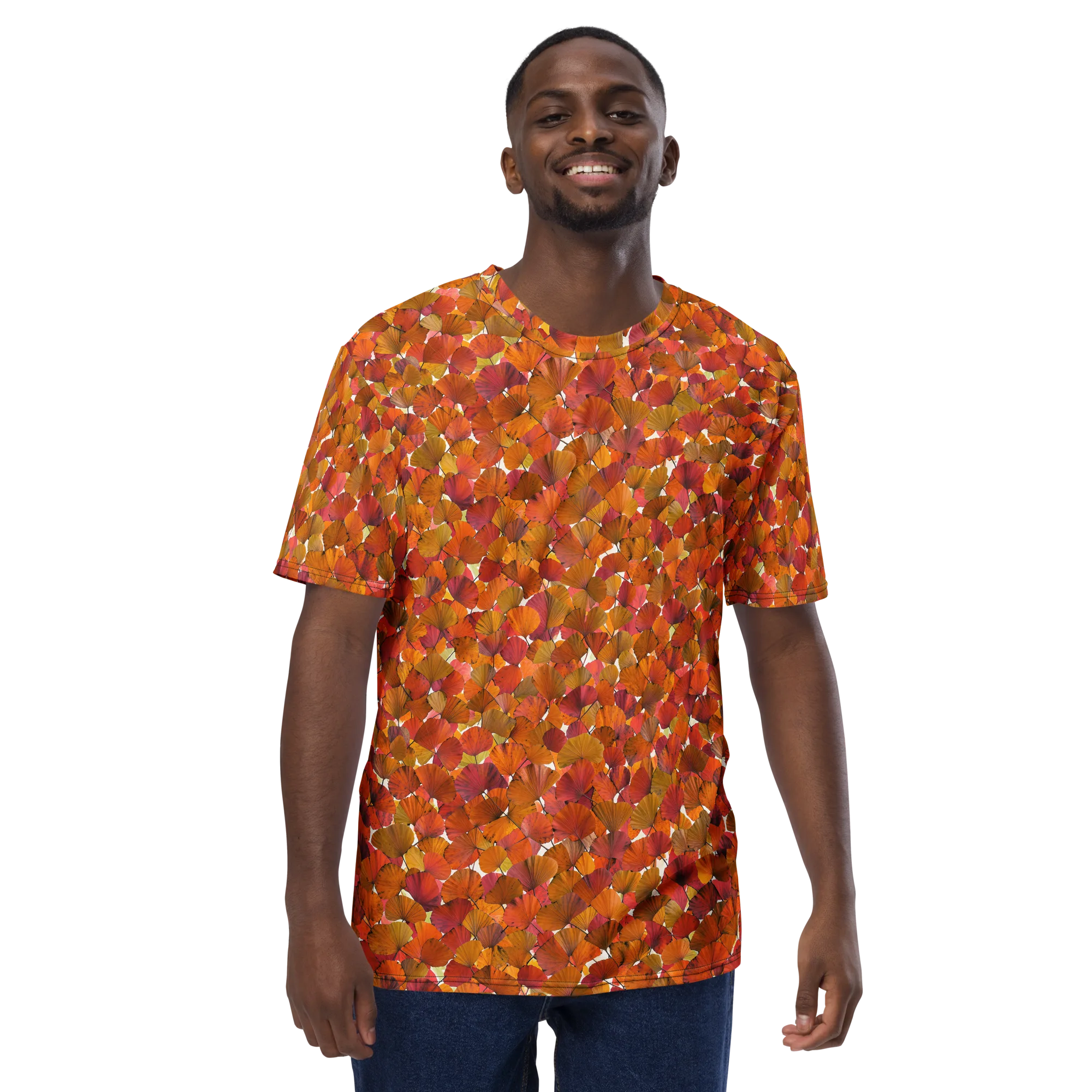 Autumn Fanfall on Men's Crew Neck T-Shirt — Front