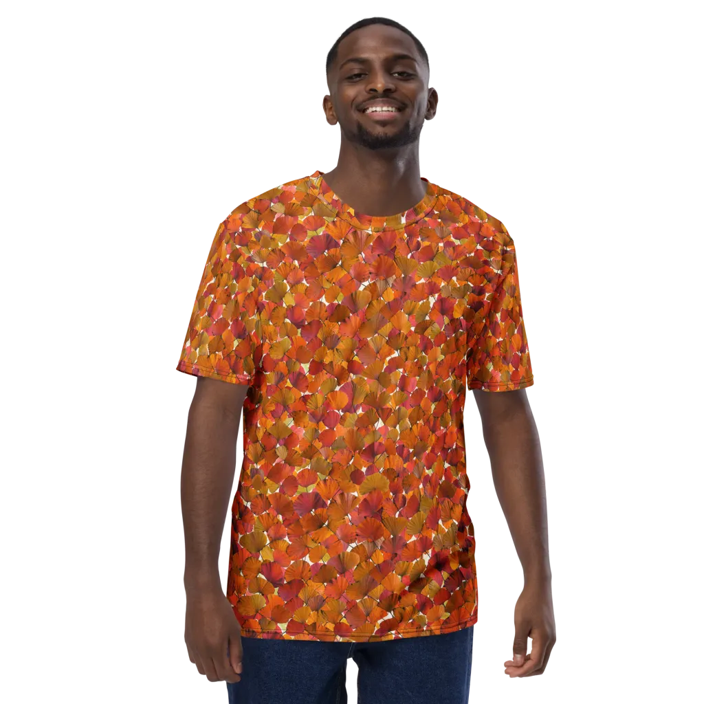 Autumn Fanfall on Men's Crew Neck T-Shirt — Front