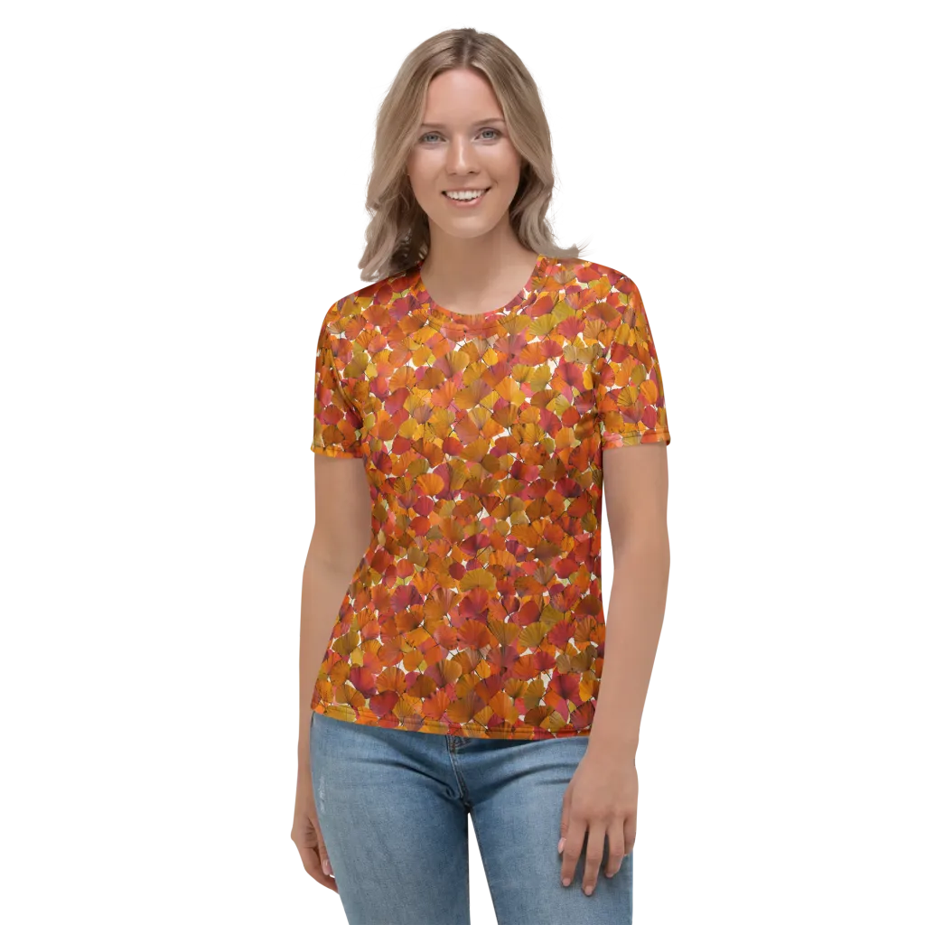 Autumn Fanfall on Women's Crew Neck T-Shirt — Front
