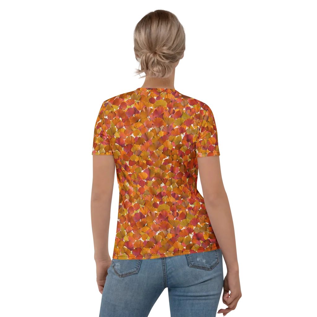 Autumn Fanfall on Women's Crew Neck T-Shirt — Back